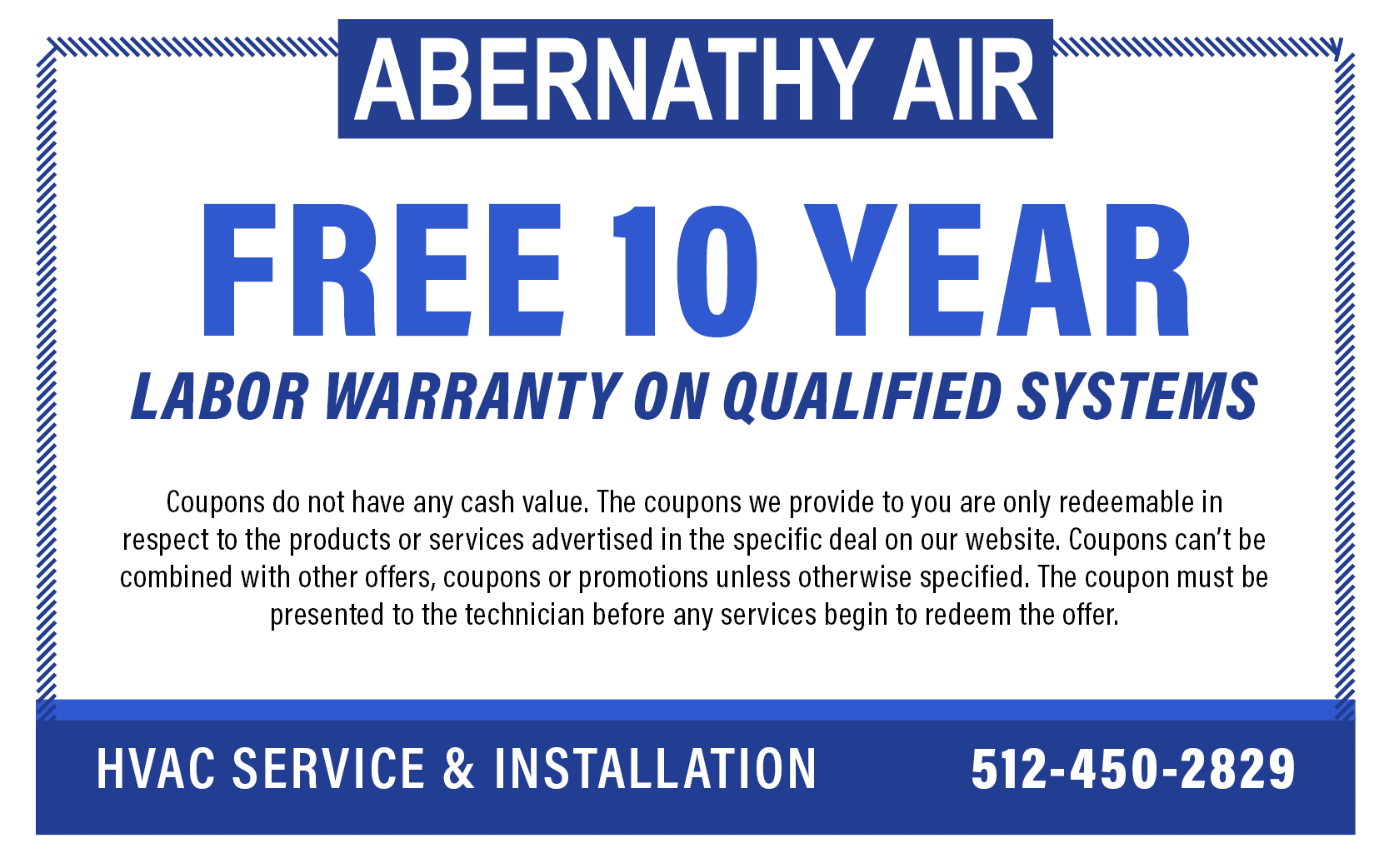 Abernathy Air - Maxwell AC and Heating Coupons - Free 10 Year Labor Warranty on Qualified Systems
