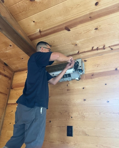 mini split AC install
